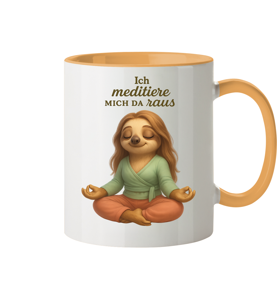 Slothies - Ich meditiere mich da raus - Weiblich - Tasse zweifarbig