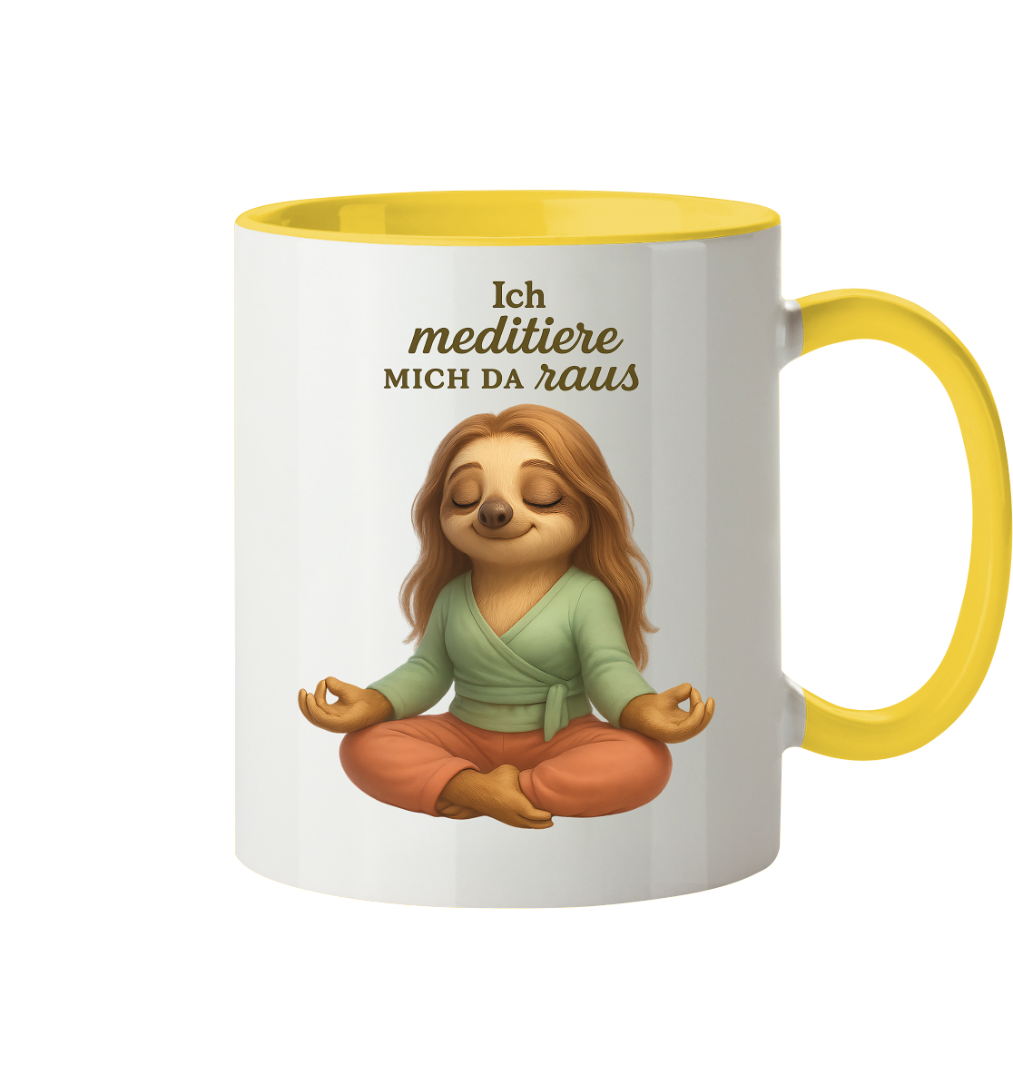Slothies - Ich meditiere mich da raus - Weiblich - Tasse zweifarbig