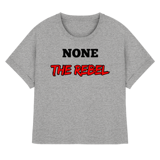 none – THE REBEL - Womens Organic Rolled Sleeves T-Shirt
