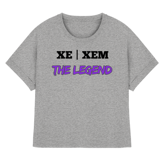 xe / xem – THE LEGEND - Womens Organic Rolled Sleeves T-Shirt