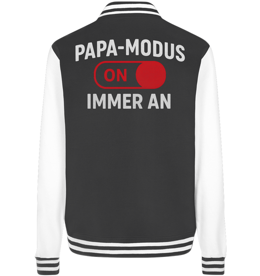 Papa-Modus On - Rot - College Jacket