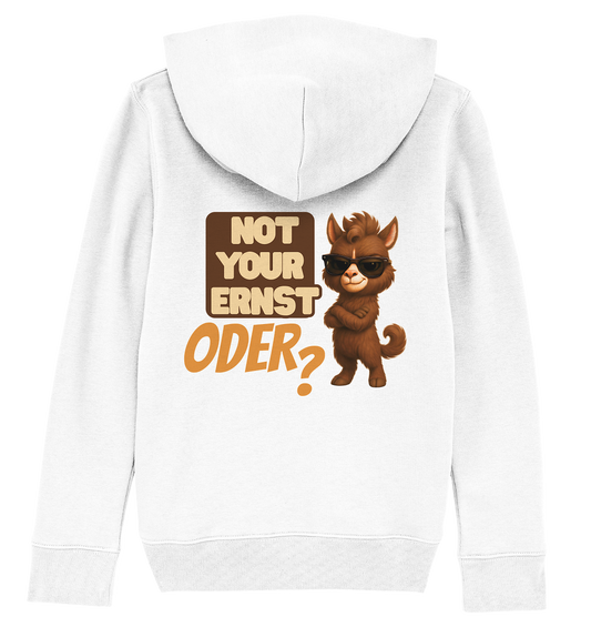 Not Your Ernst. Oder? Rückendruck - Kids Basic Hoodie