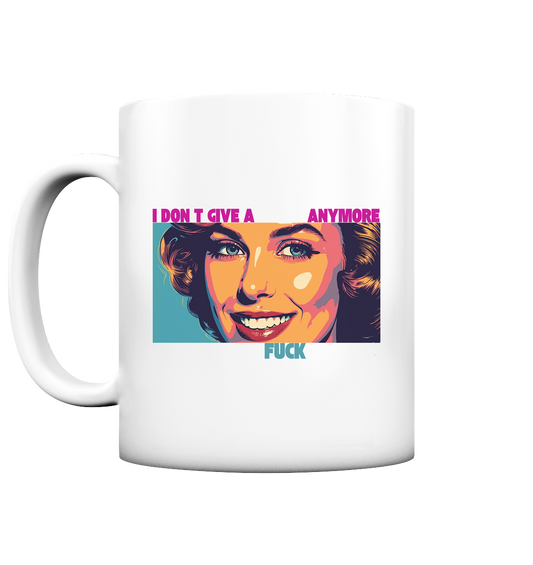 She – Retro Faces – Zero Fucks Club - Tasse matt