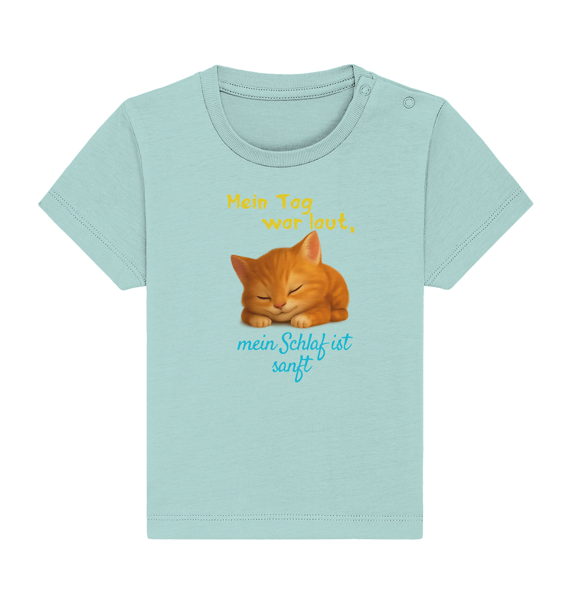 Mein Tag war laut, mein schlaf ist sanft – Kätzchen - Baby Organic Shirt
