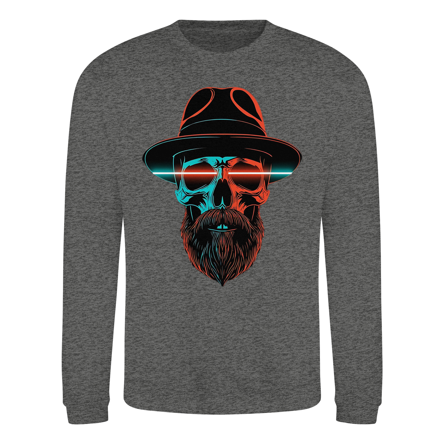 Neon Silence - Turquoise & Orange - Basic Sweatshirt