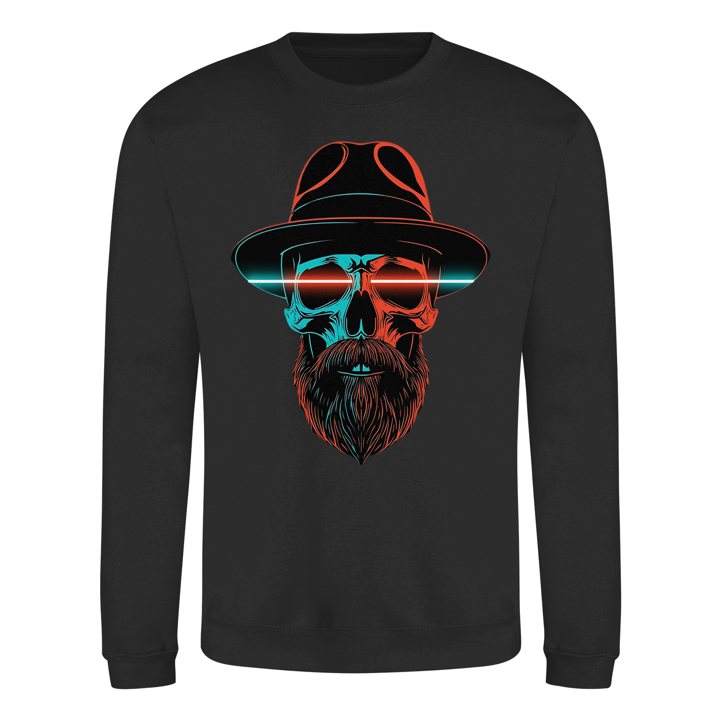 Neon Silence - Turquoise & Orange - Basic Sweatshirt