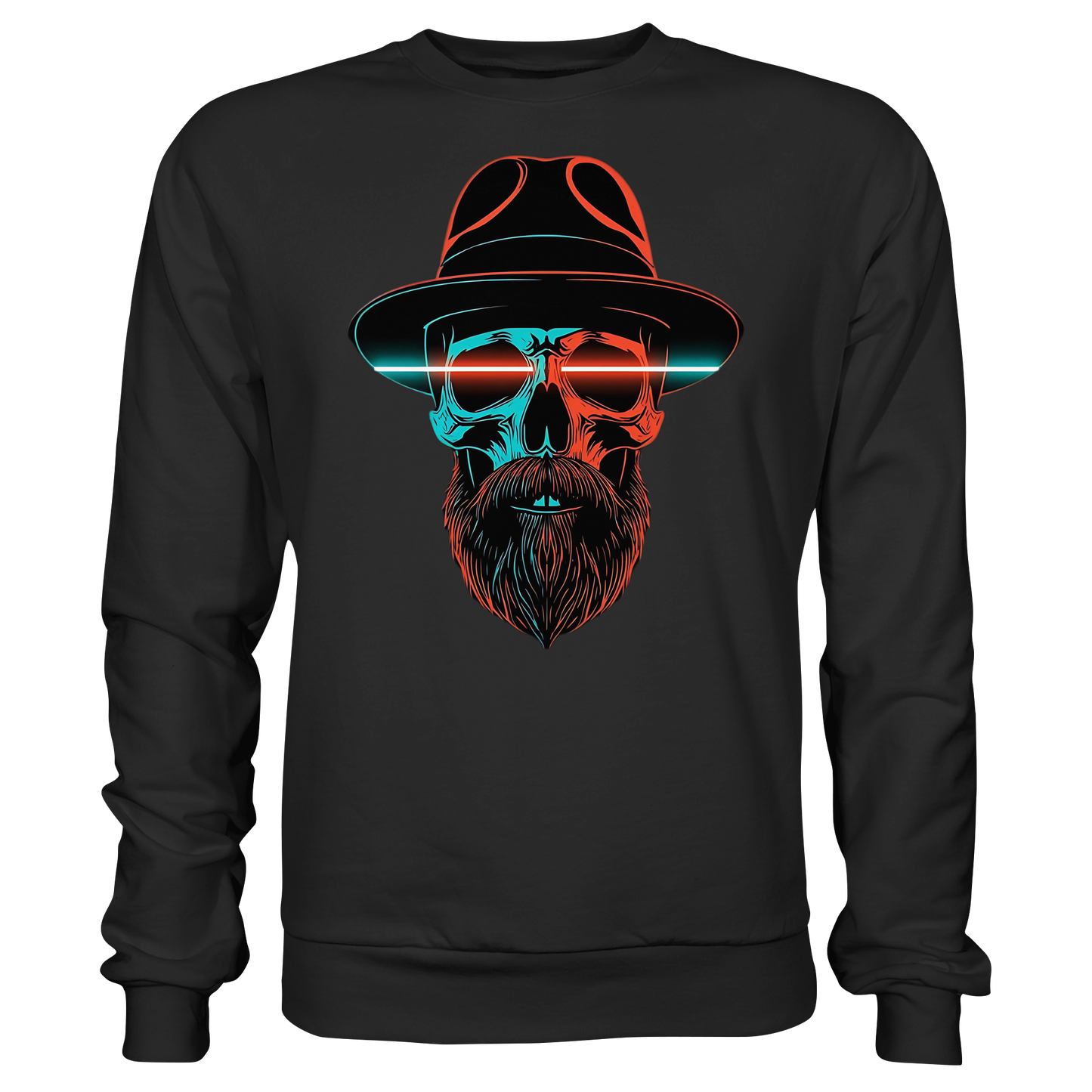 Neon Silence - Turquoise & Orange - Basic Sweatshirt