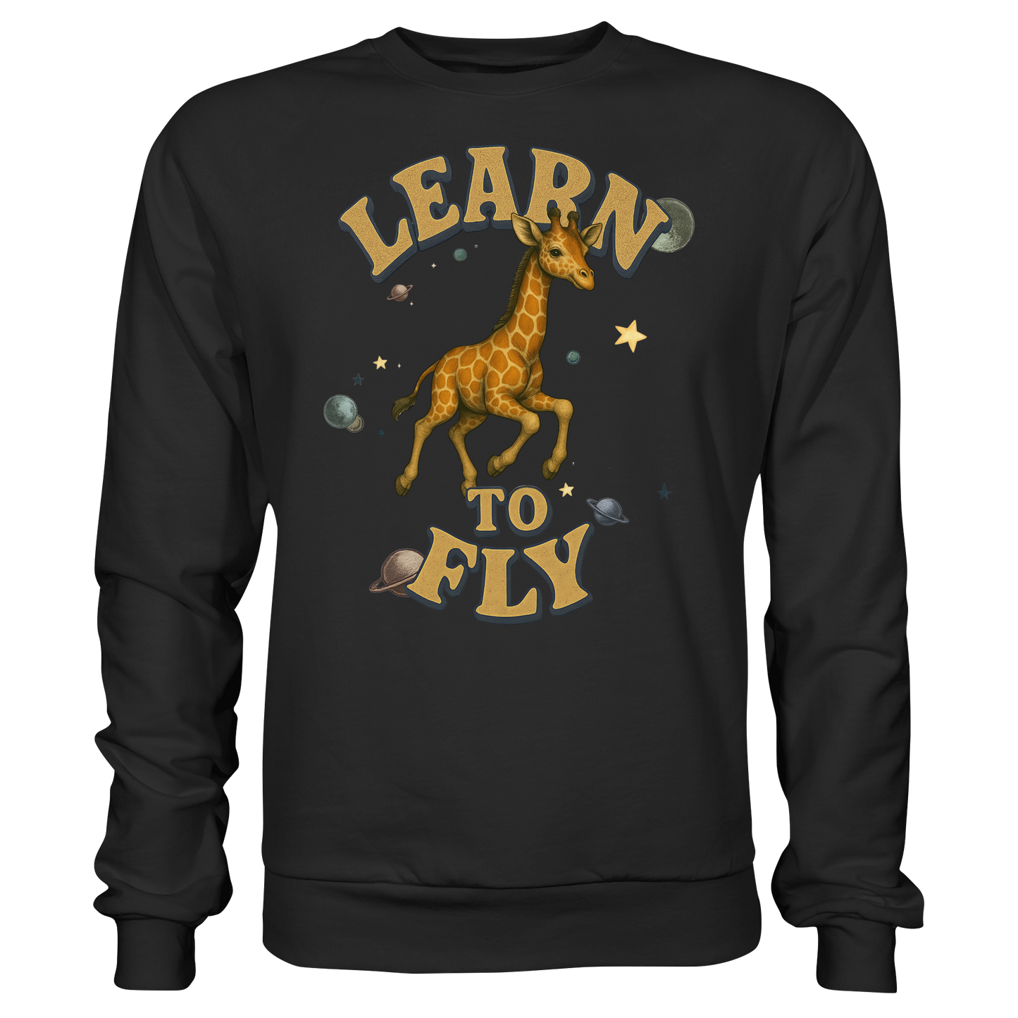 Giraffe – Learn To Fly - Basic Sweatshirt