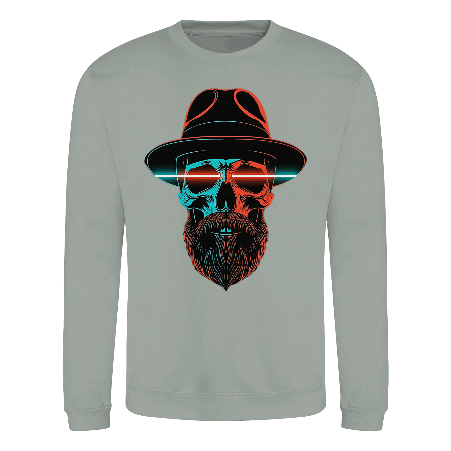 Neon Silence - Turquoise & Orange - Basic Sweatshirt