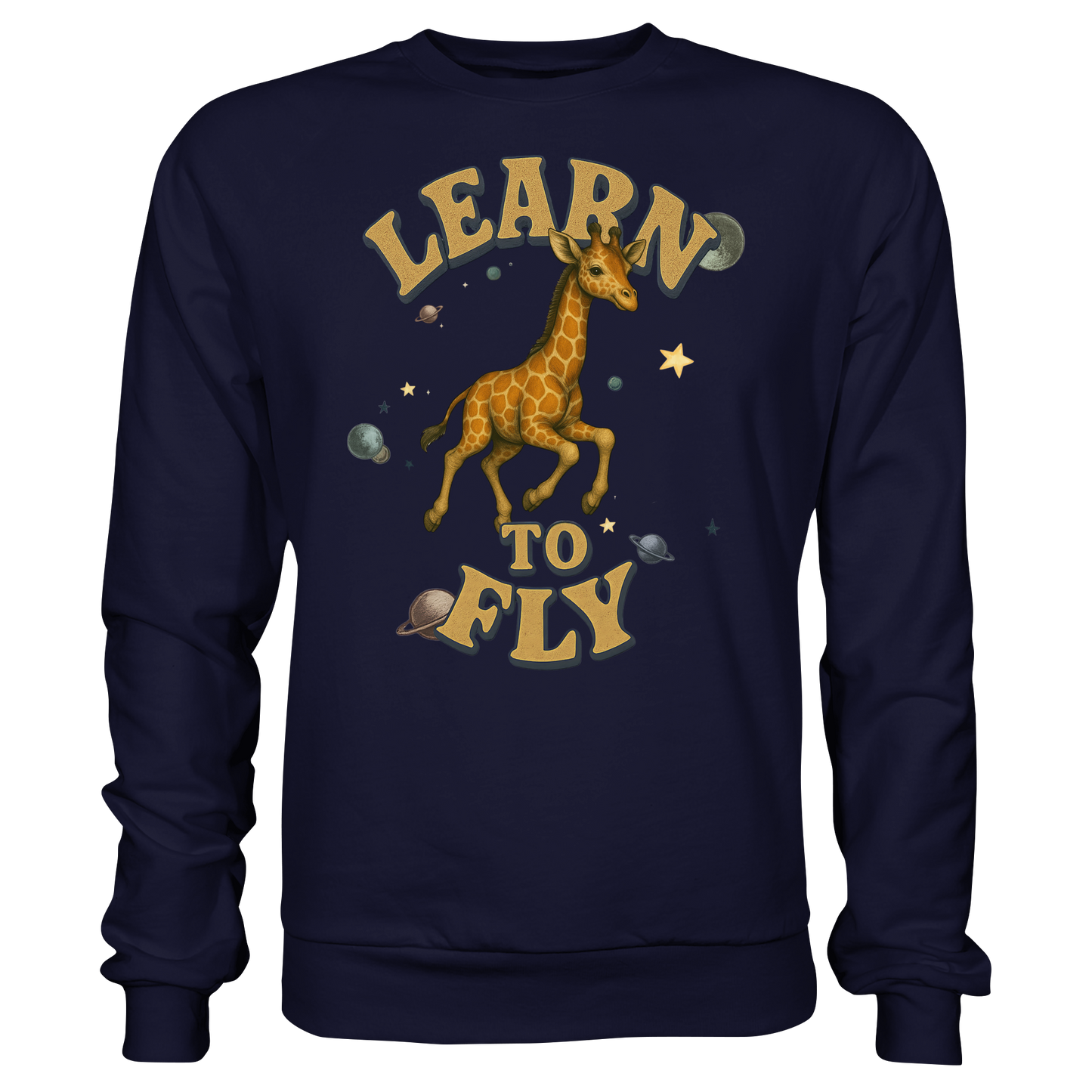 Giraffe – Learn To Fly - Basic Sweatshirt