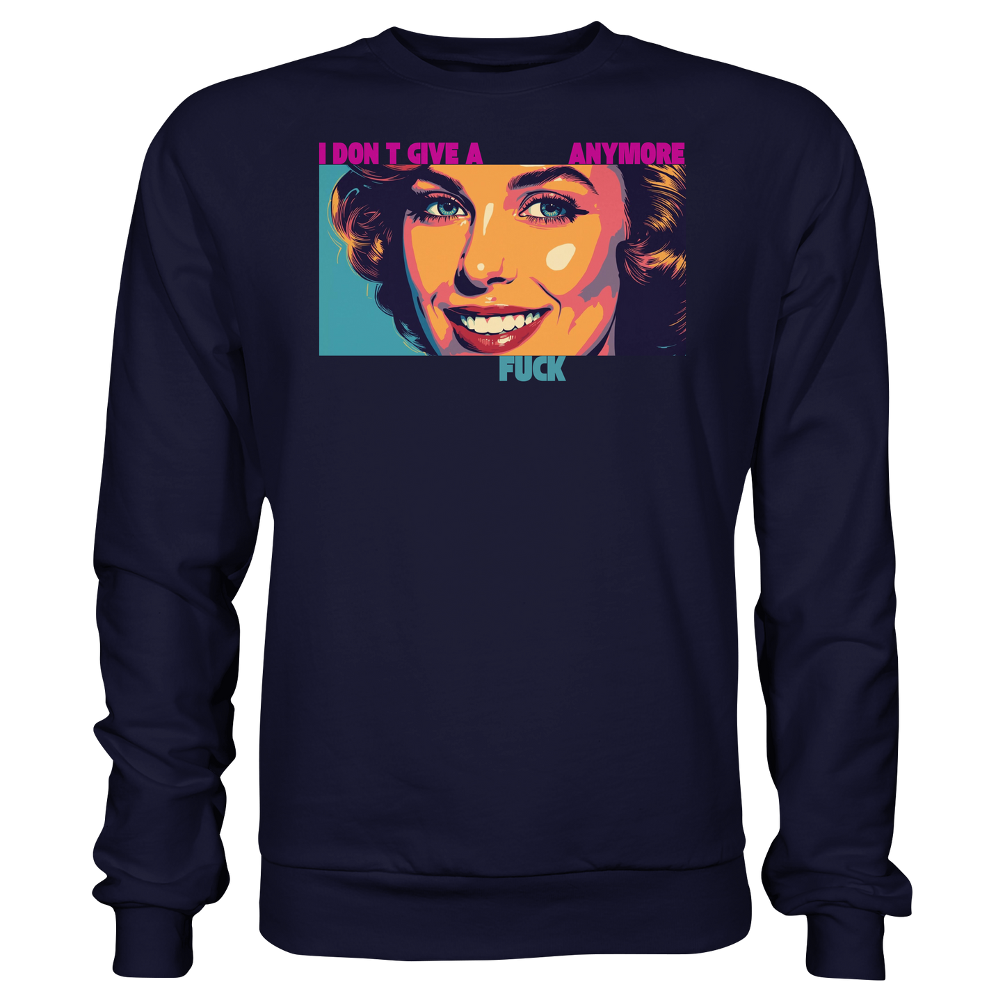 She – Retro Faces - Basic Sweatshirt