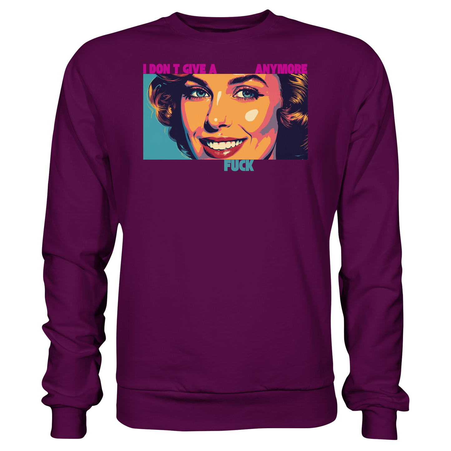 She – Retro Faces - Basic Sweatshirt