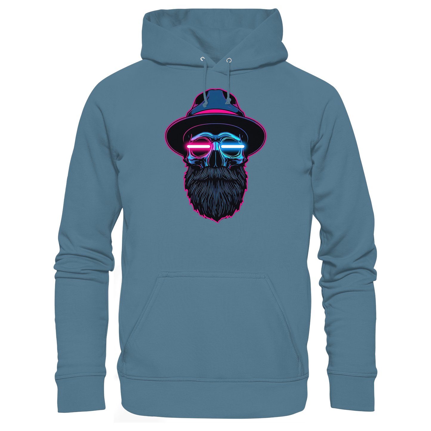 Neon Silence – Pink & Blue - Basic Unisex Hoodie