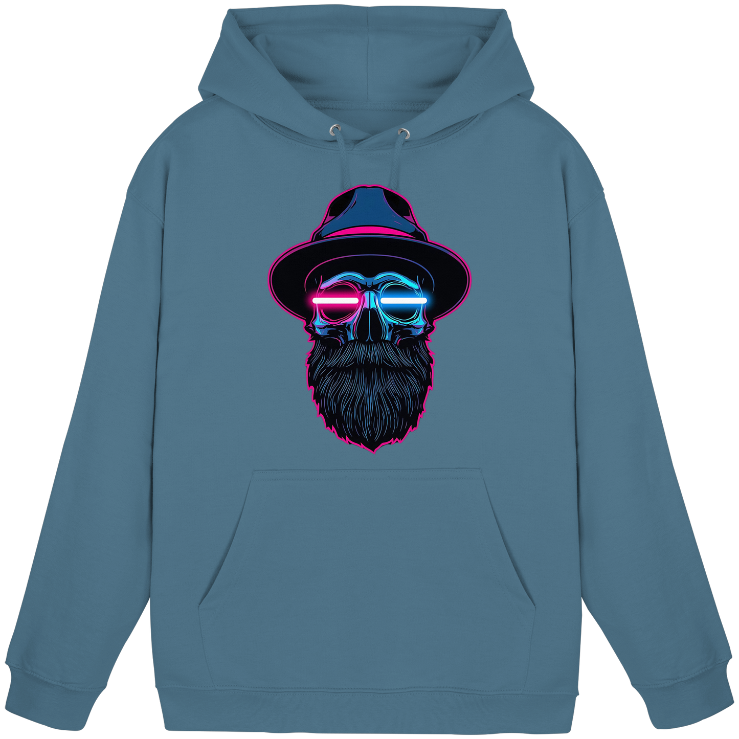 Neon Silence – Pink & Blue - Basic Unisex Hoodie