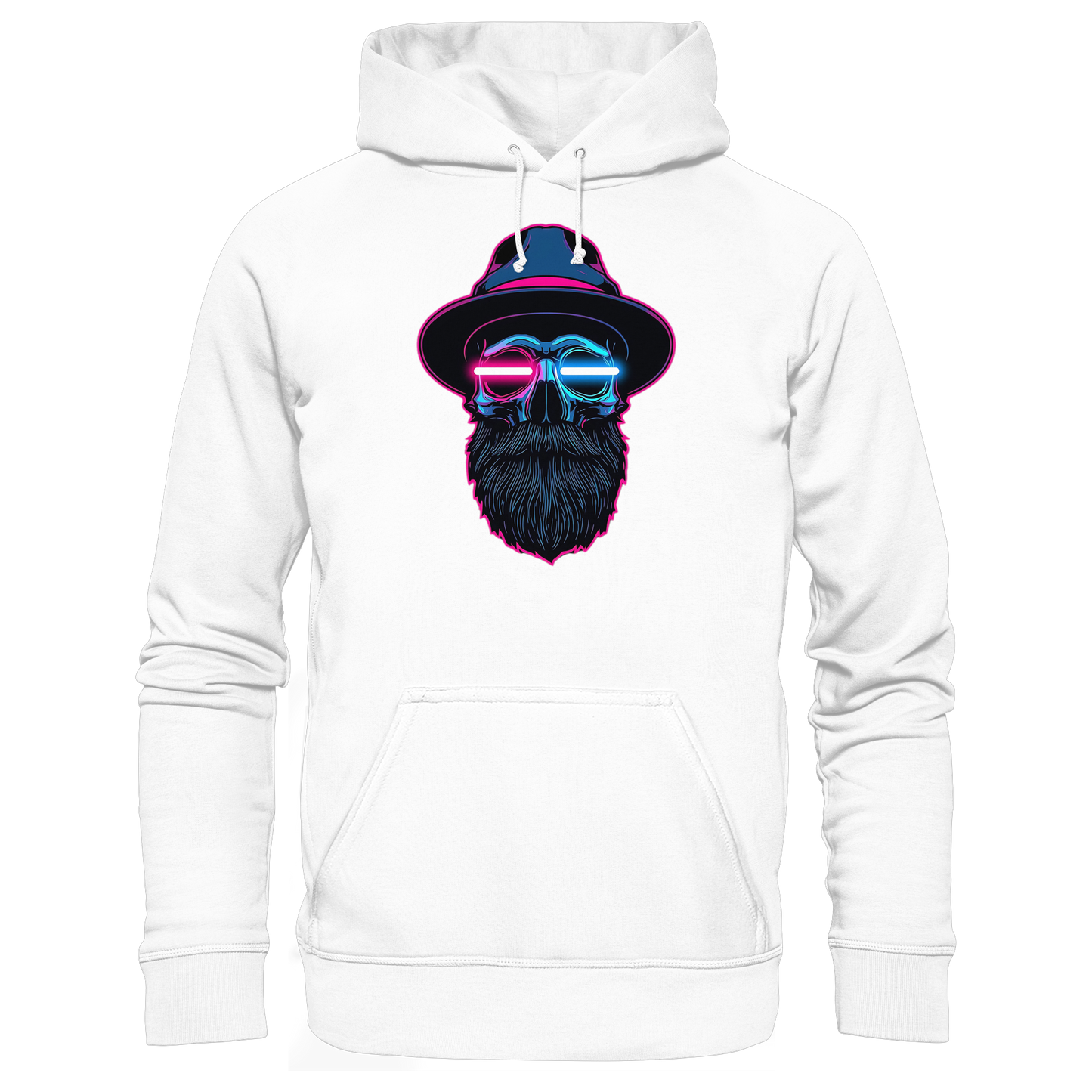 Neon Silence – Pink & Blue - Basic Unisex Hoodie