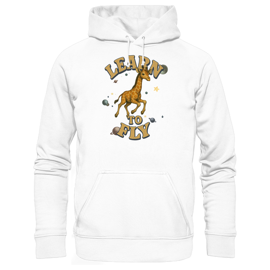 Giraffe – Learn To Fly - Basic Unisex Hoodie