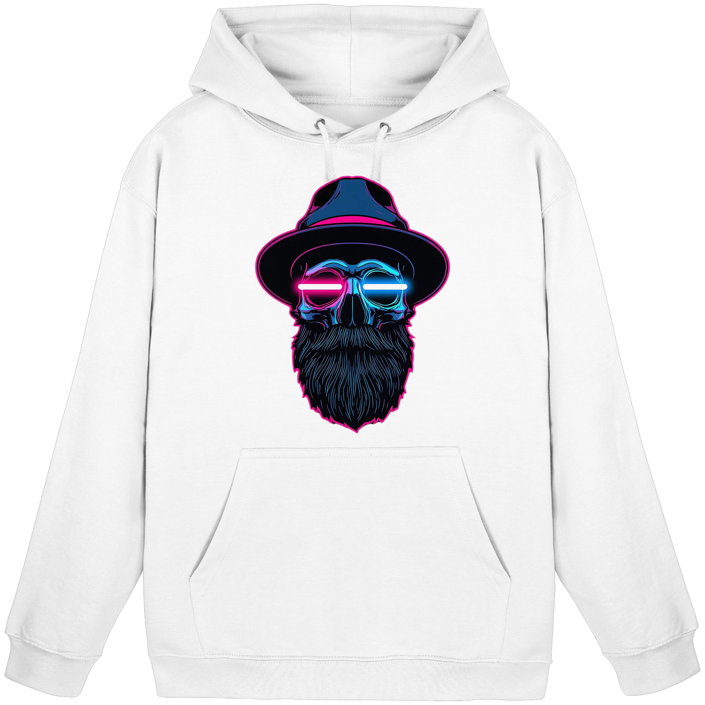 Neon Silence – Pink & Blue - Basic Unisex Hoodie