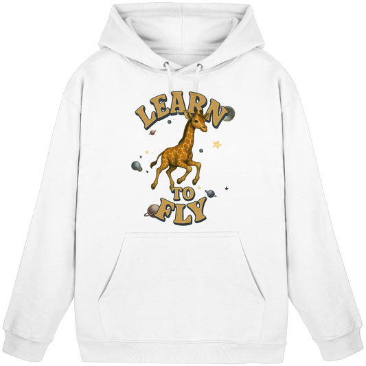 Giraffe – Learn To Fly - Basic Unisex Hoodie
