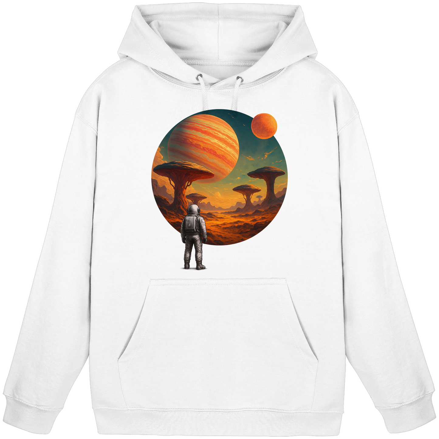 Titan Skies – Astronaut’s Journey - Basic Unisex Hoodie