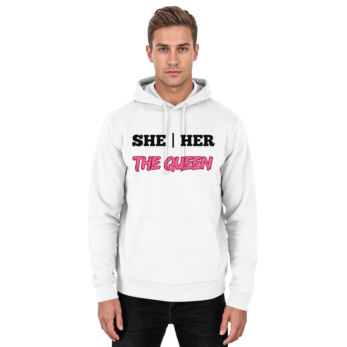 she / her – THE QUEEN - Basic Unisex Hoodie