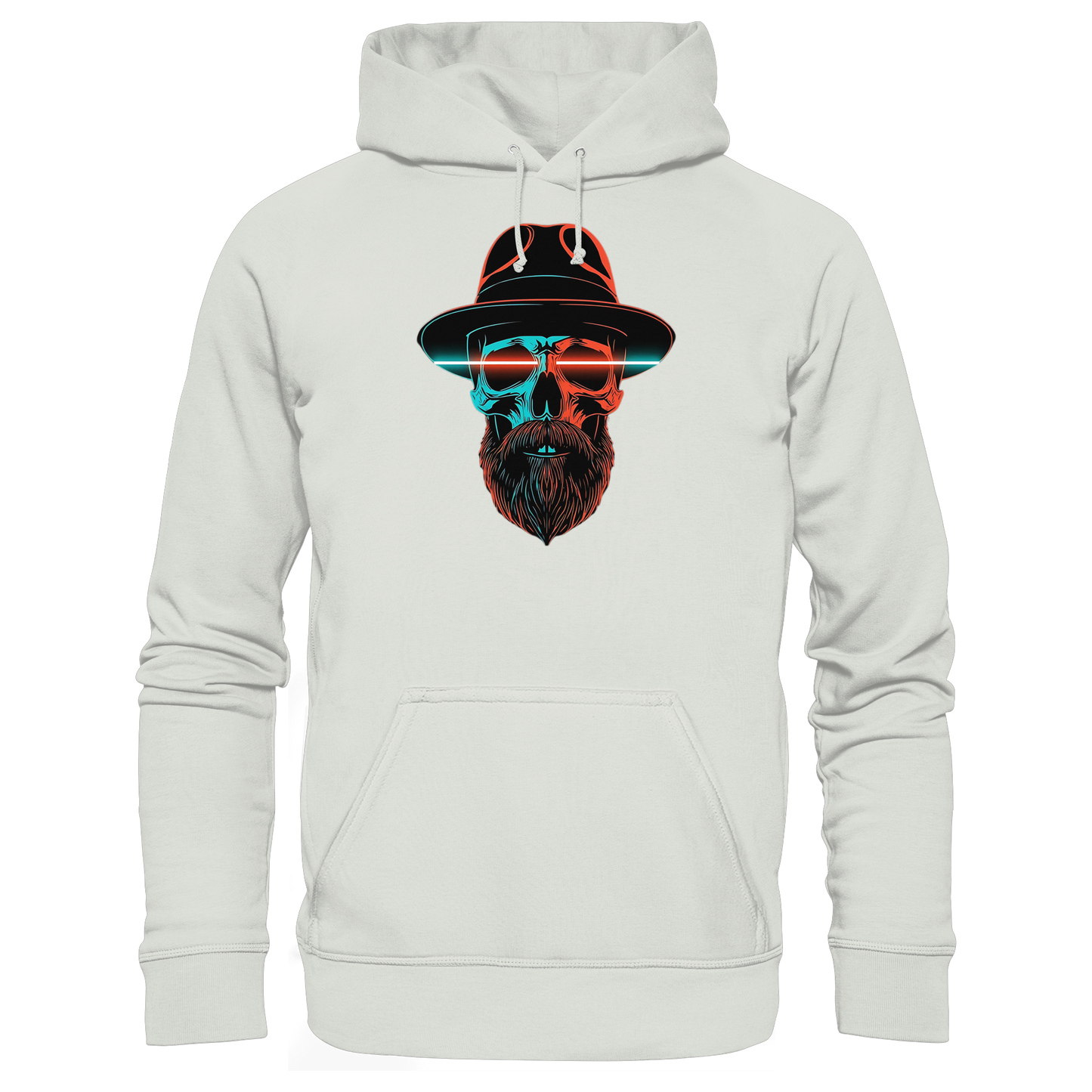Neon Silence – Turquoise & Orange - Basic Unisex Hoodie