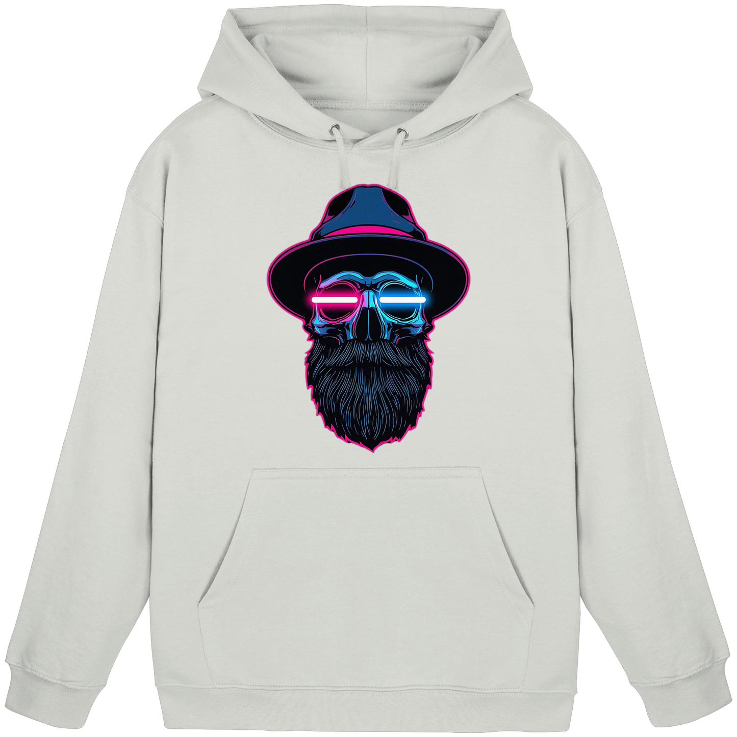 Neon Silence – Pink & Blue - Basic Unisex Hoodie