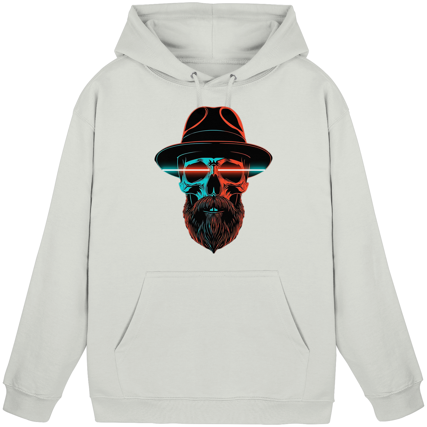 Neon Silence – Turquoise & Orange - Basic Unisex Hoodie