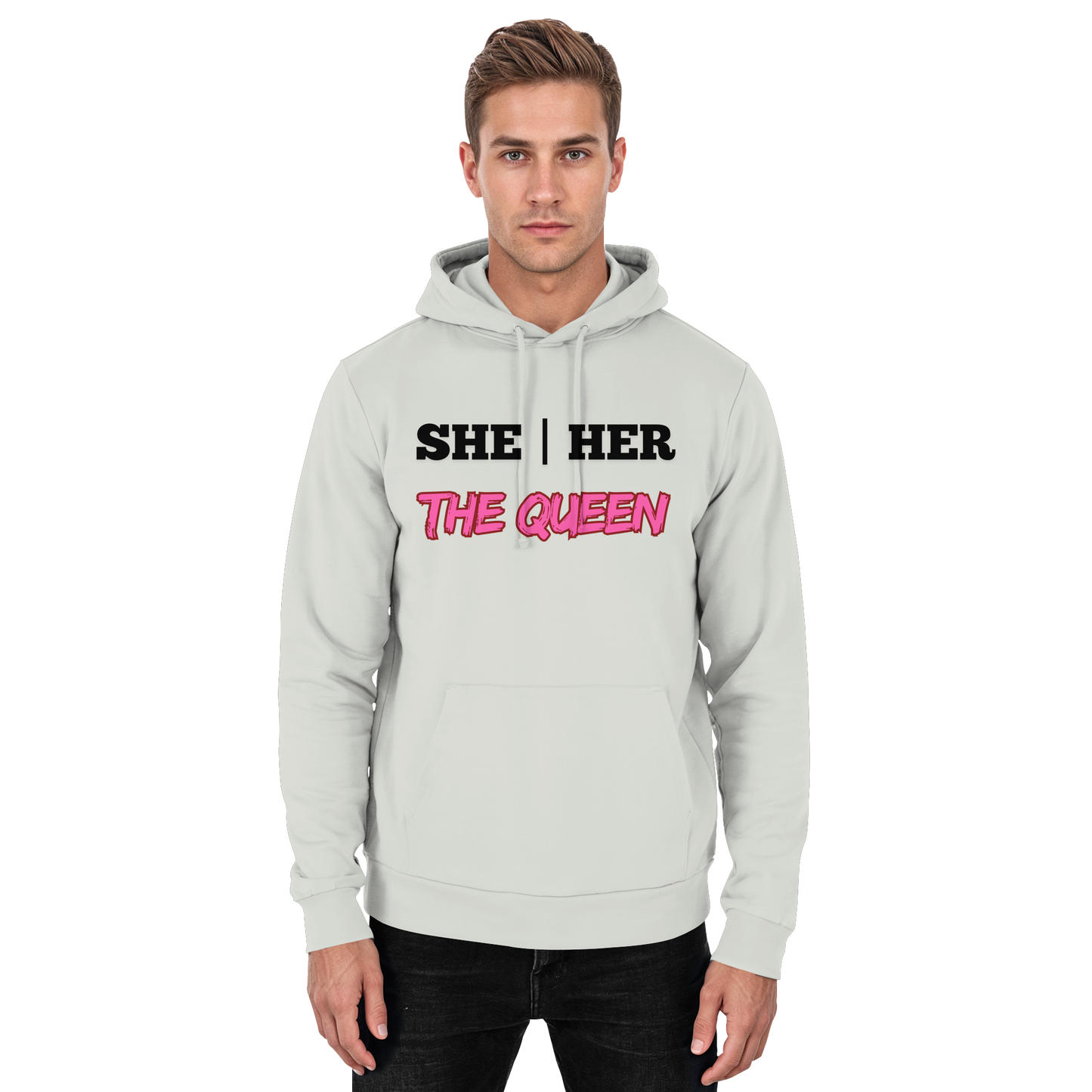 she / her – THE QUEEN - Basic Unisex Hoodie