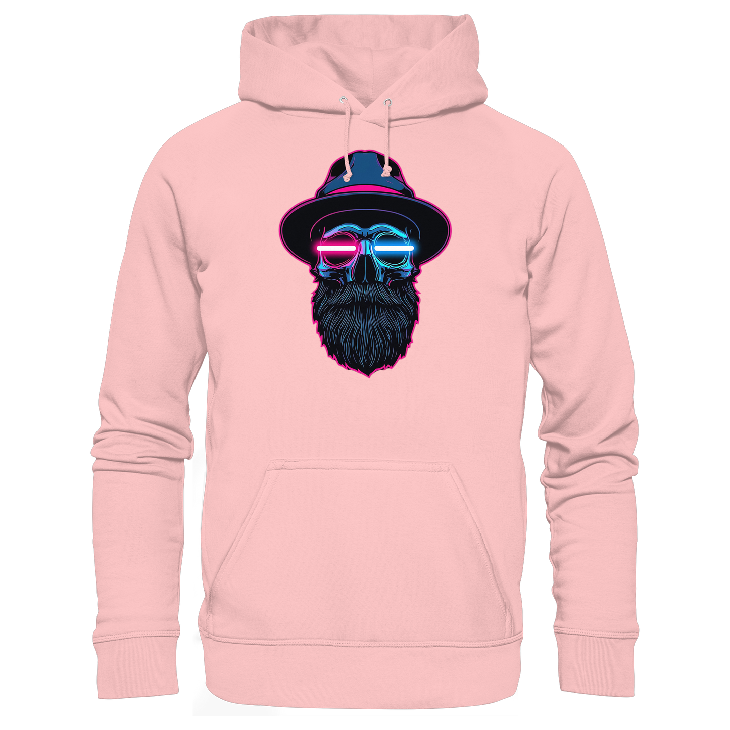Neon Silence – Pink & Blue - Basic Unisex Hoodie