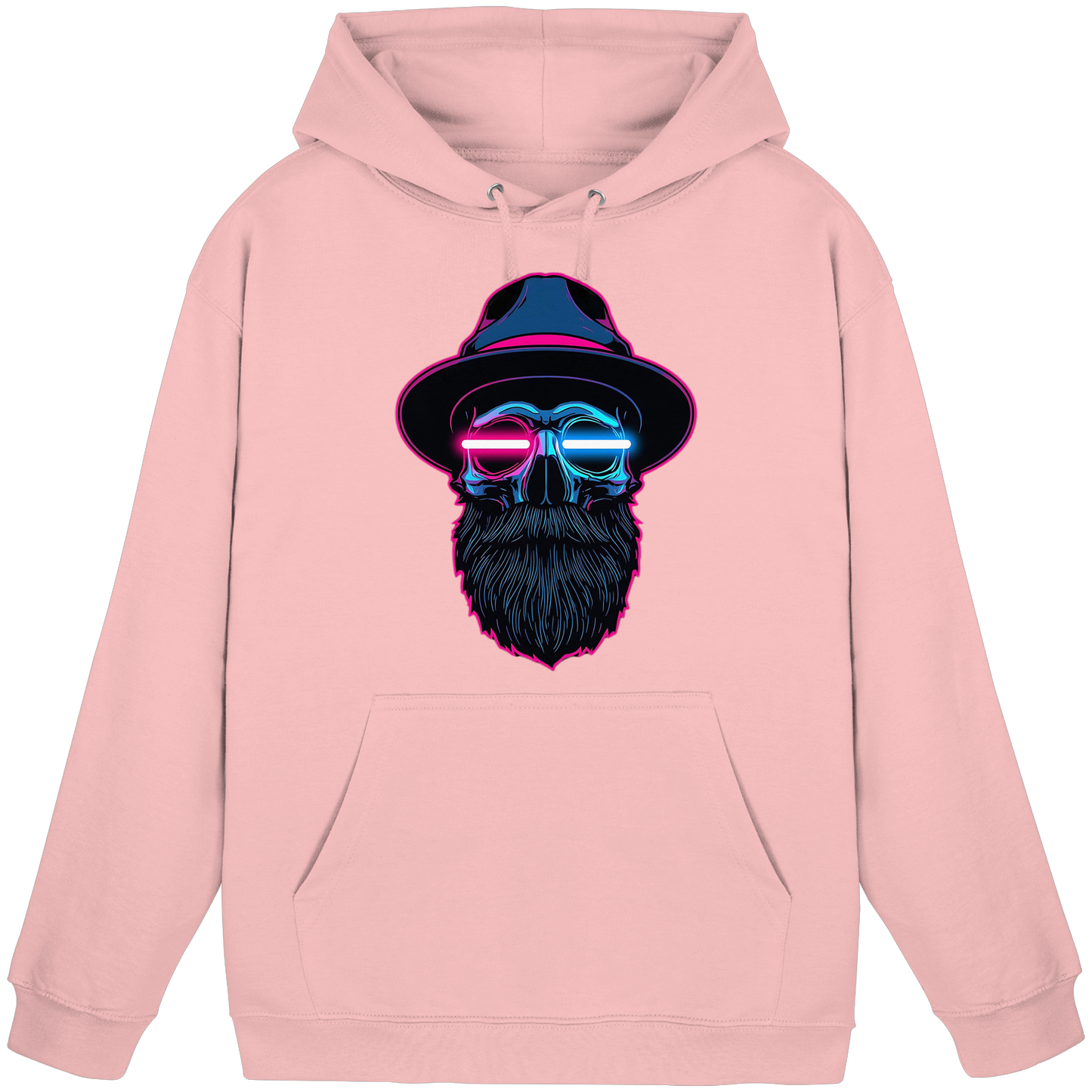 Neon Silence – Pink & Blue - Basic Unisex Hoodie