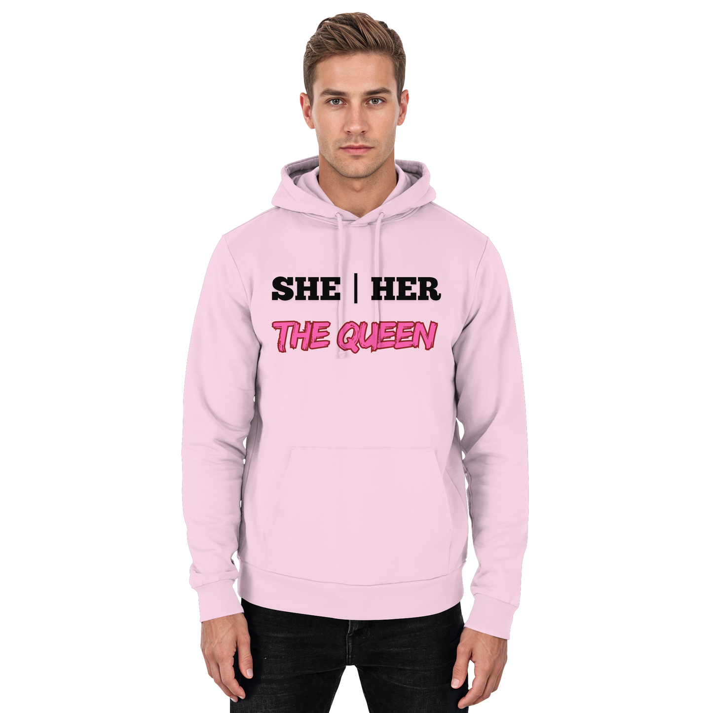 she / her – THE QUEEN - Basic Unisex Hoodie