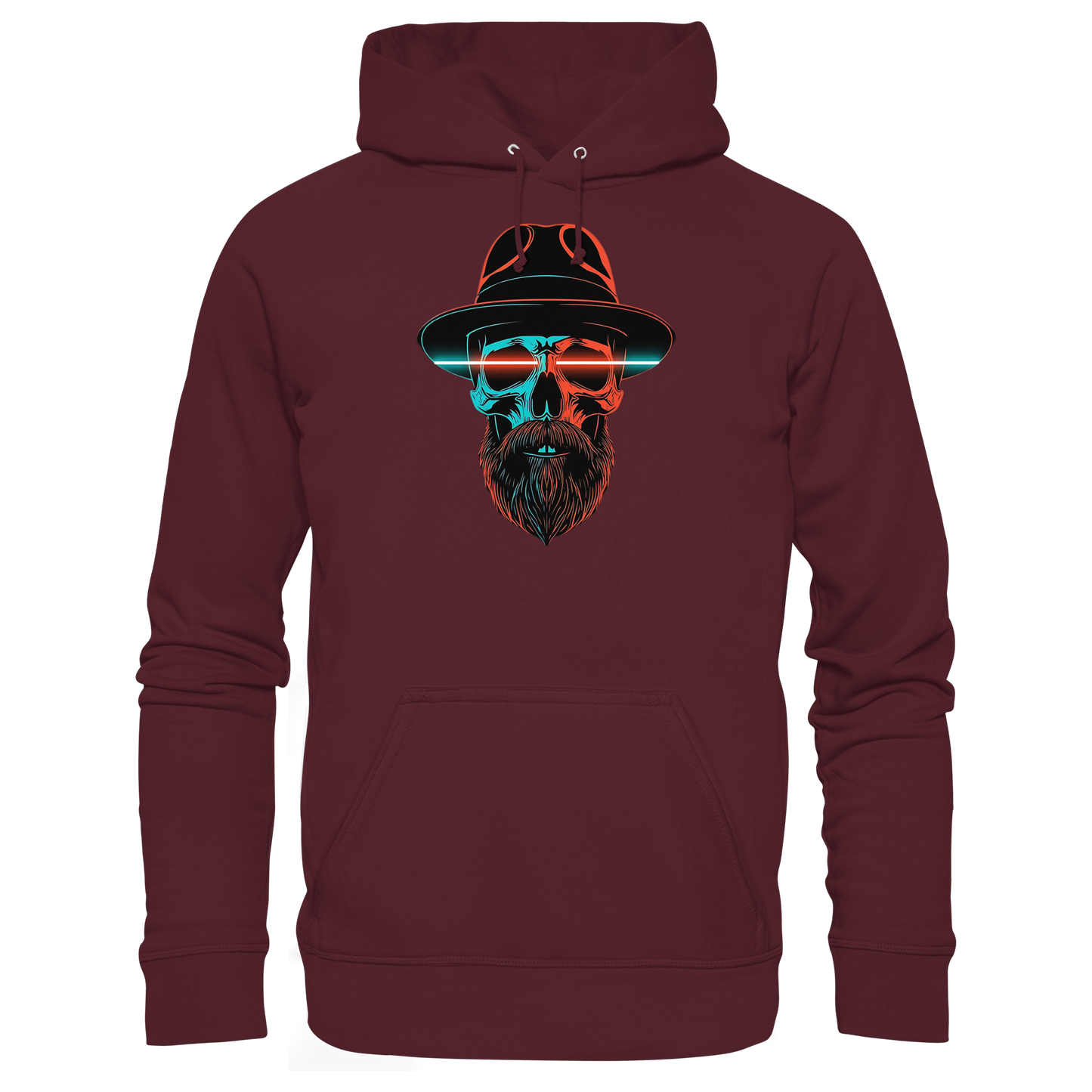 Neon Silence – Turquoise & Orange - Basic Unisex Hoodie