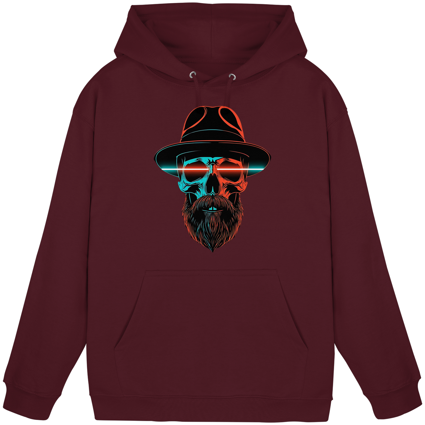 Neon Silence – Turquoise & Orange - Basic Unisex Hoodie