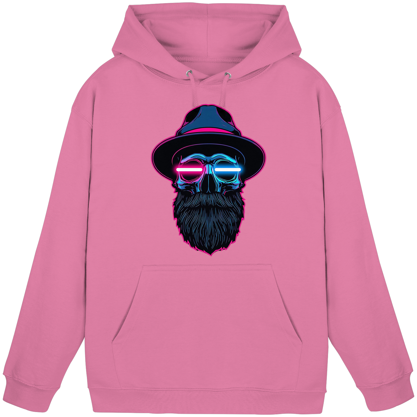 Neon Silence – Pink & Blue - Basic Unisex Hoodie
