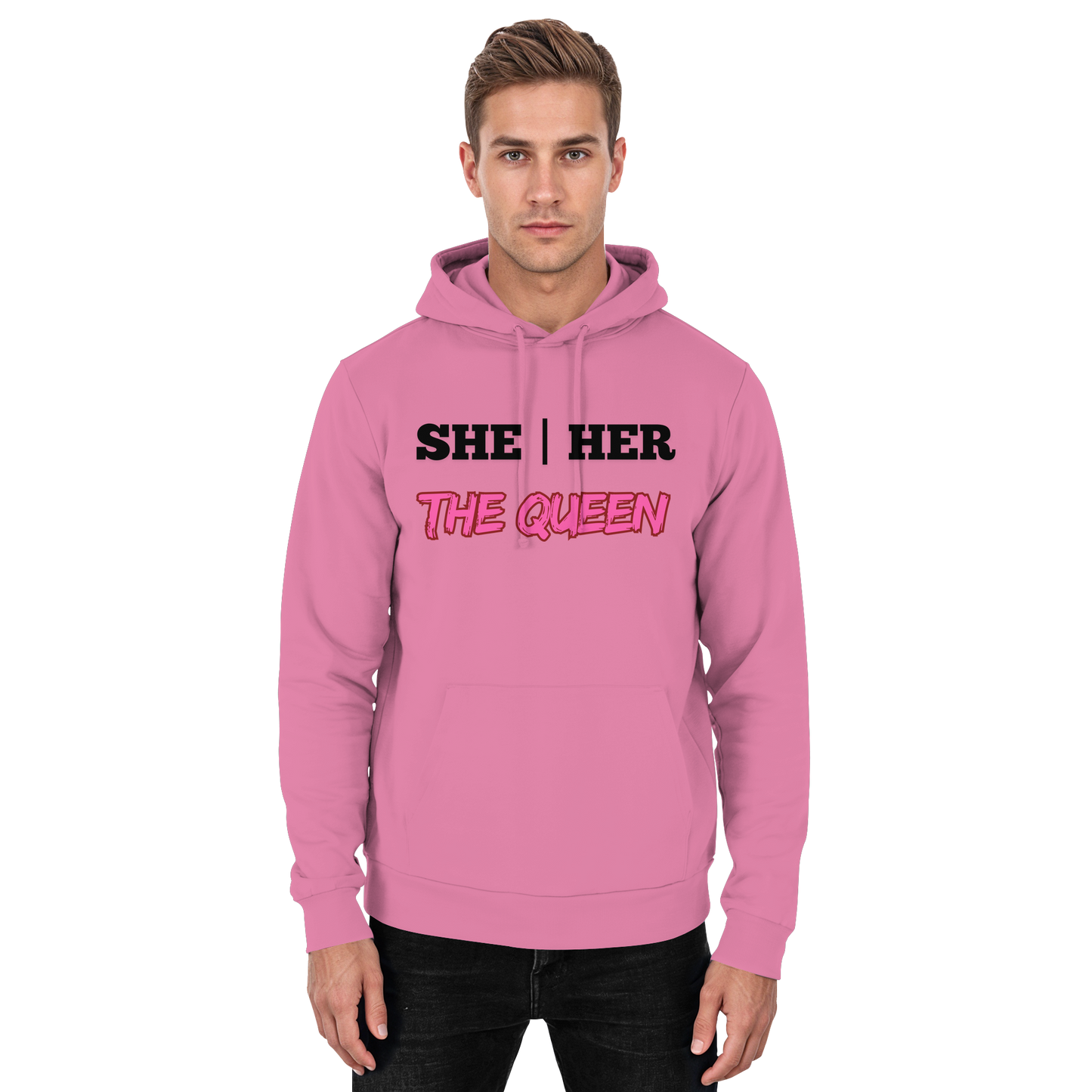 she / her – THE QUEEN - Basic Unisex Hoodie