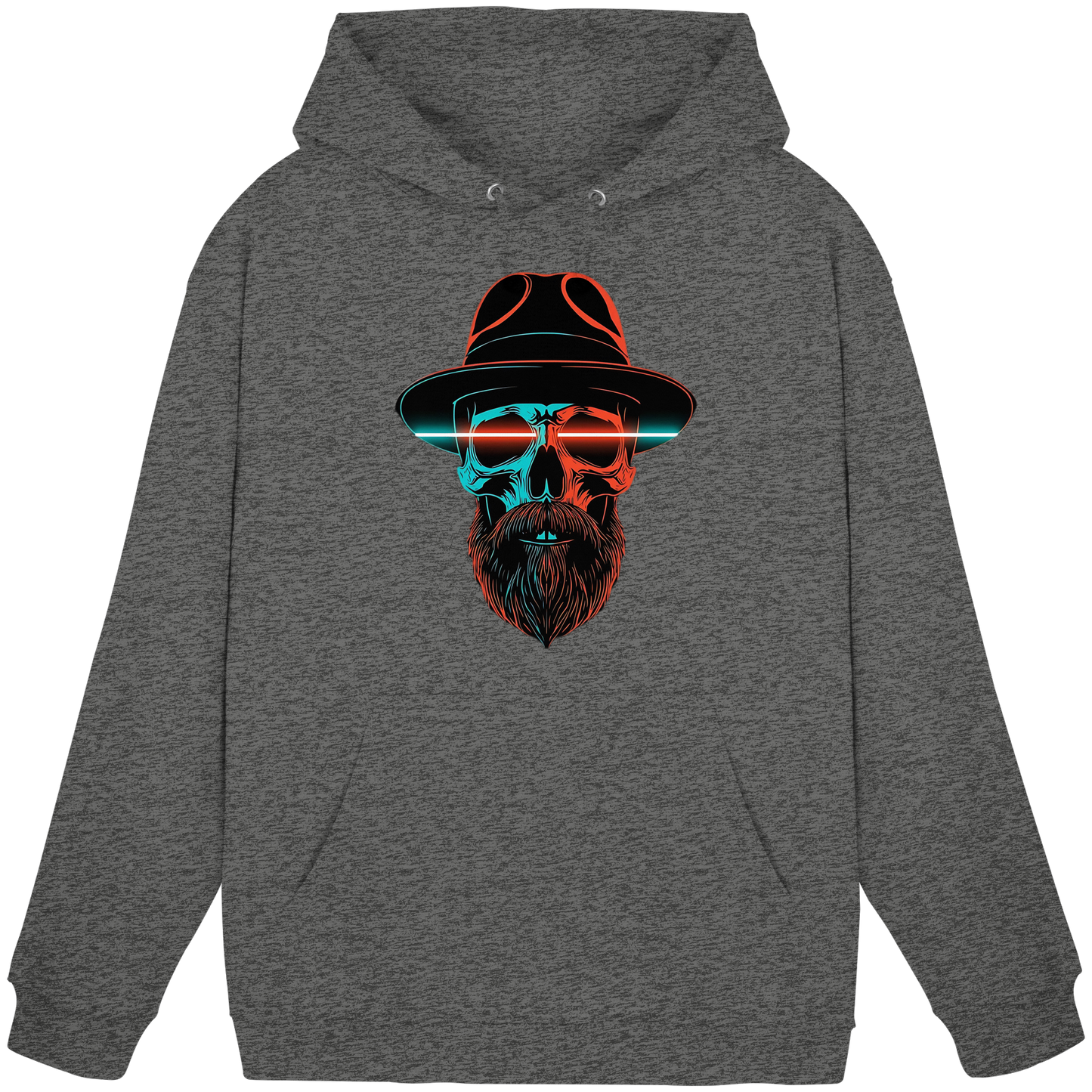 Neon Silence – Turquoise & Orange - Basic Unisex Hoodie