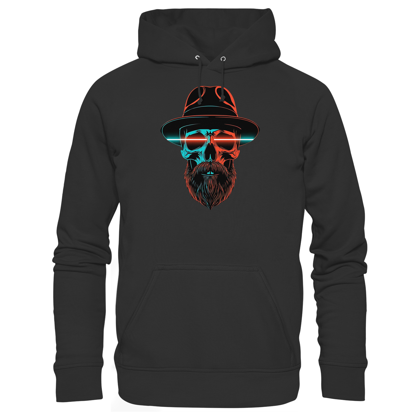 Neon Silence – Turquoise & Orange - Basic Unisex Hoodie