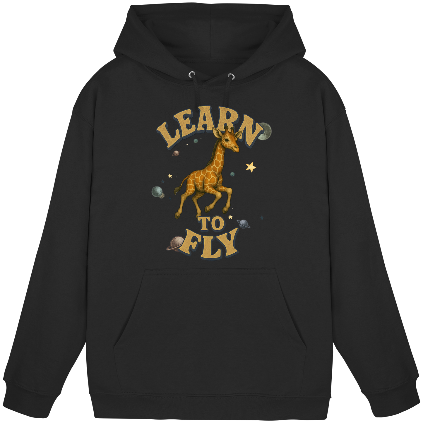 Giraffe – Learn To Fly - Basic Unisex Hoodie