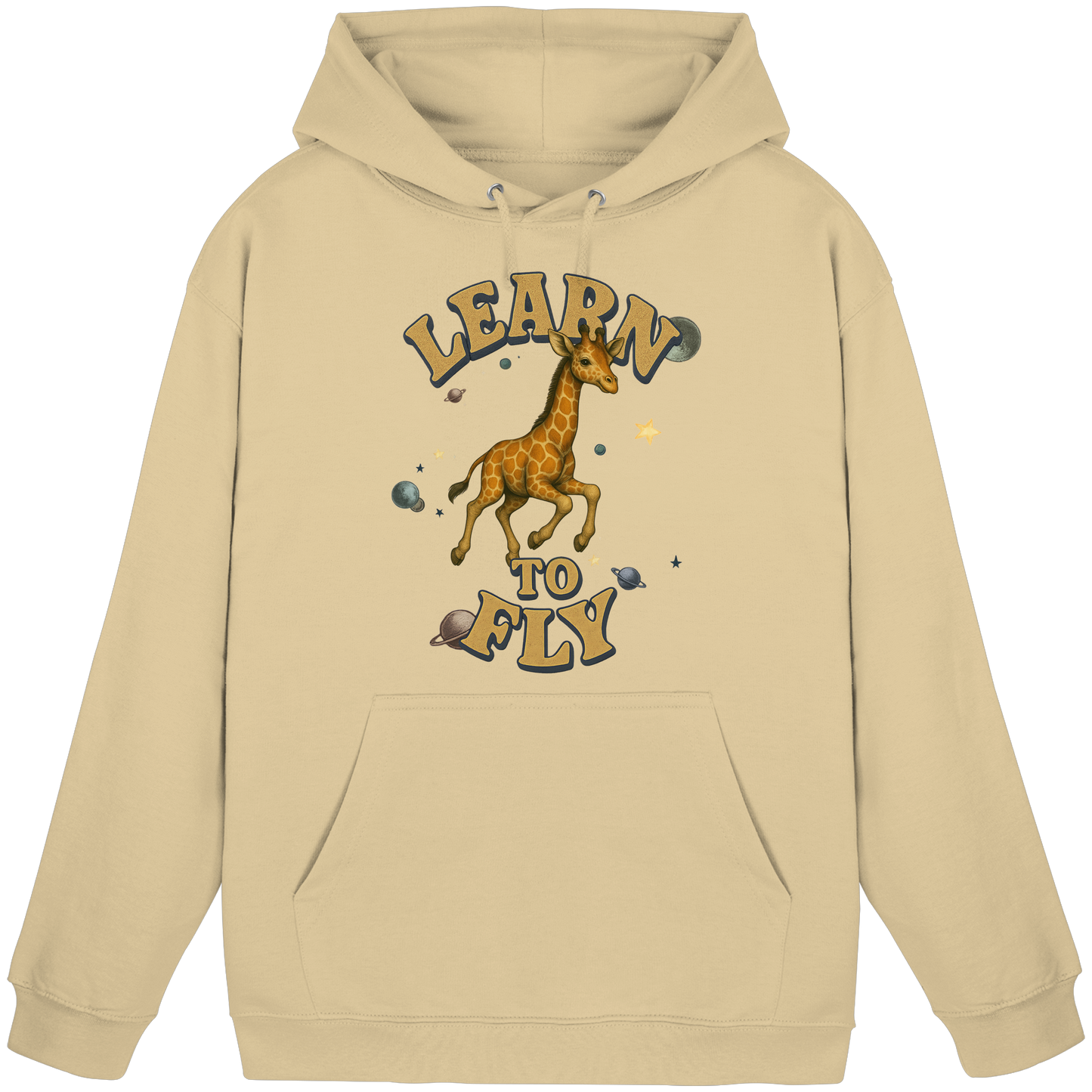 Giraffe – Learn To Fly - Basic Unisex Hoodie
