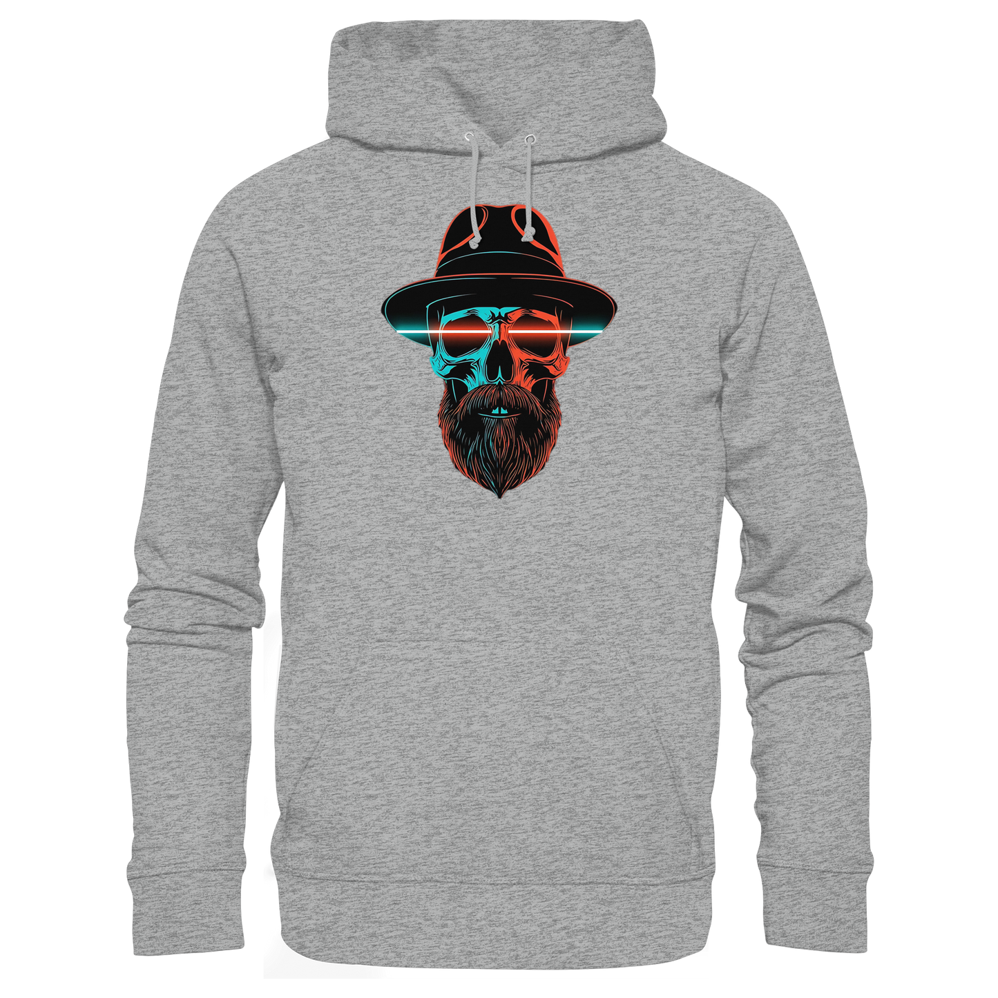 Neon Silence – Turquoise & Orange - Basic Unisex Hoodie