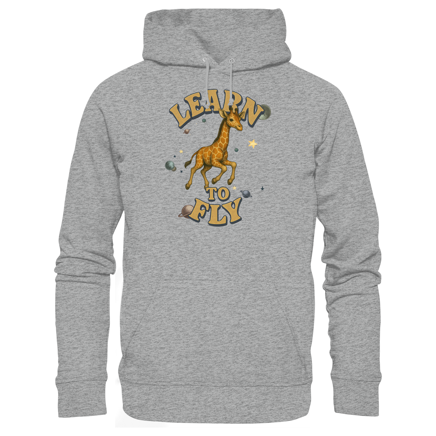 Giraffe – Learn To Fly - Basic Unisex Hoodie