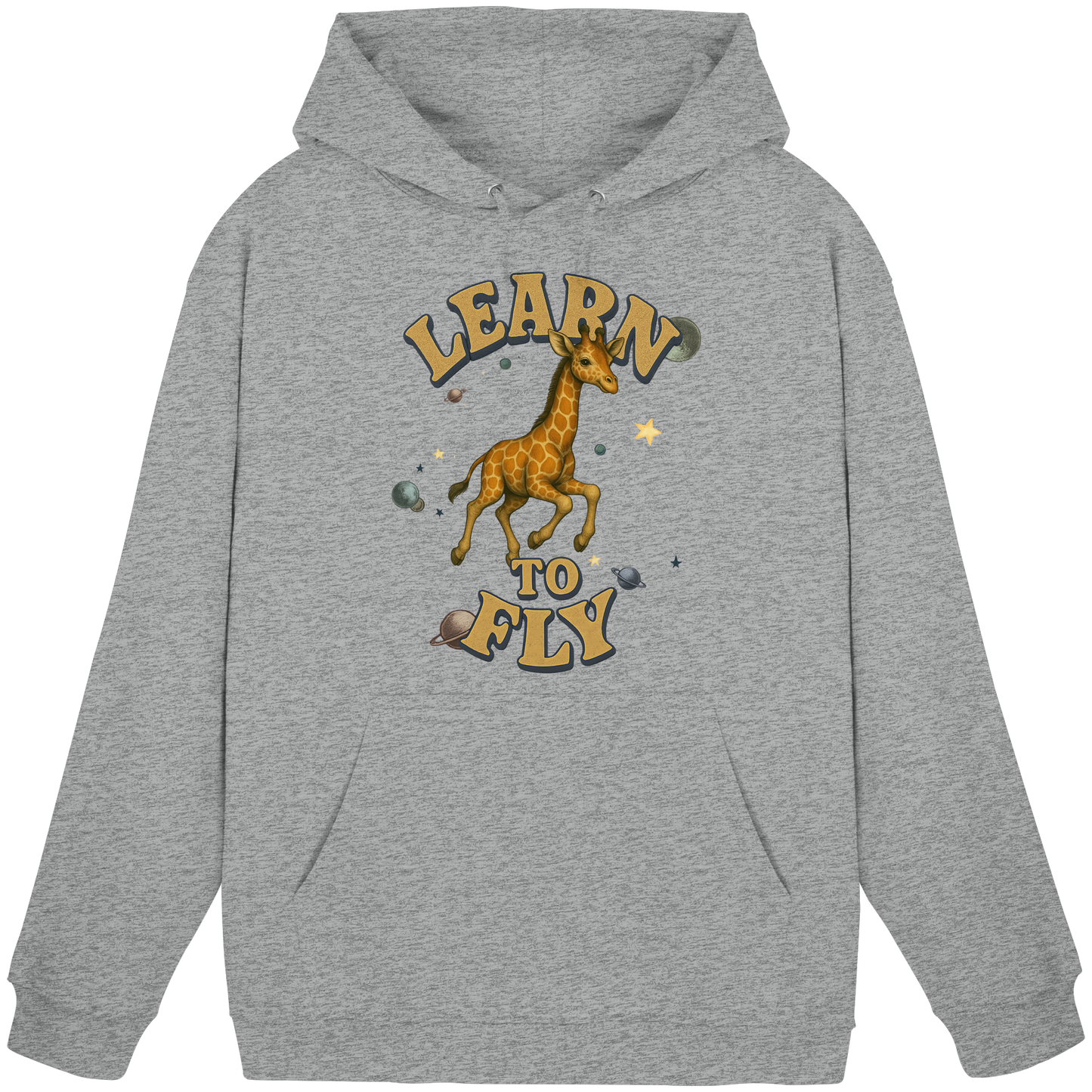 Giraffe – Learn To Fly - Basic Unisex Hoodie