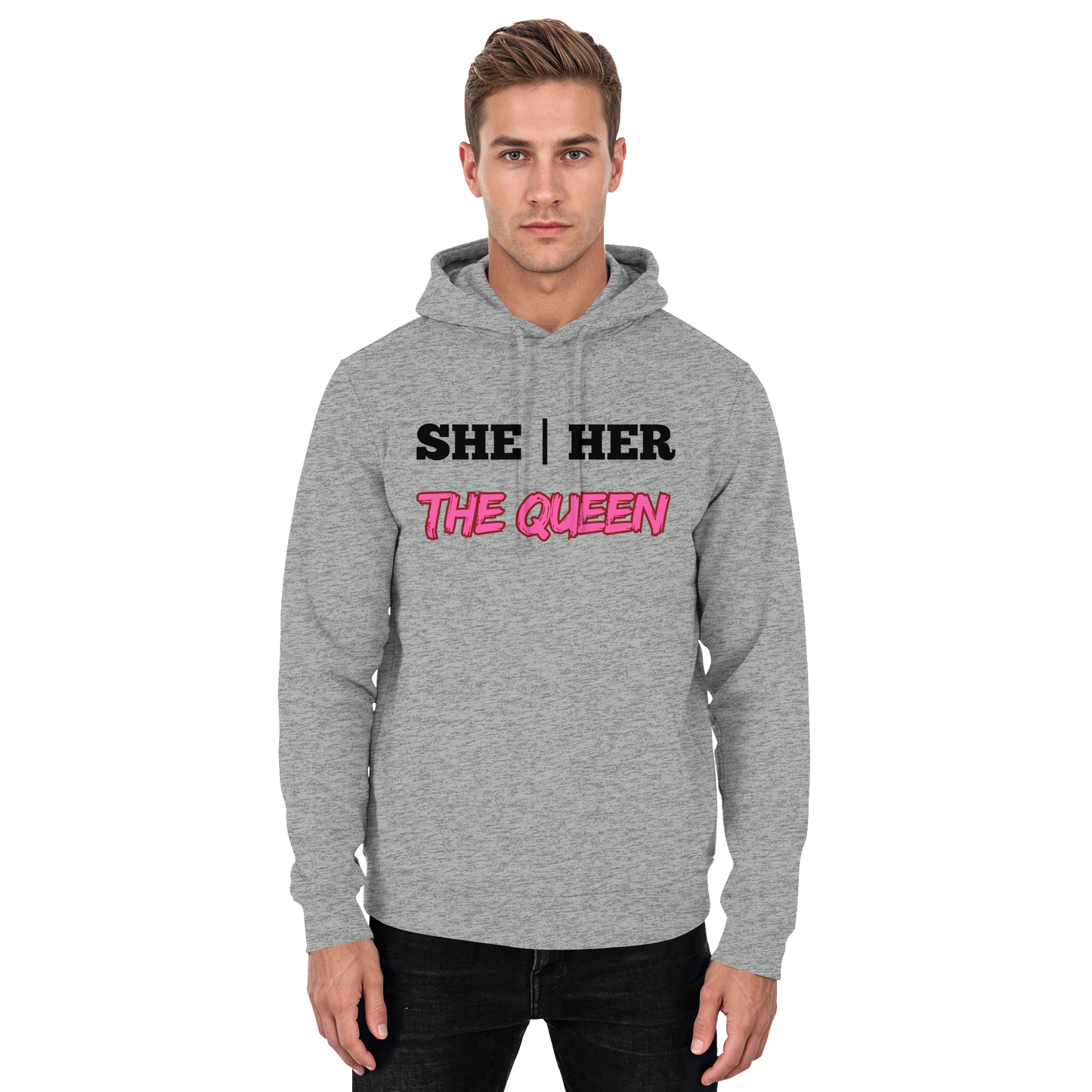 she / her – THE QUEEN - Basic Unisex Hoodie