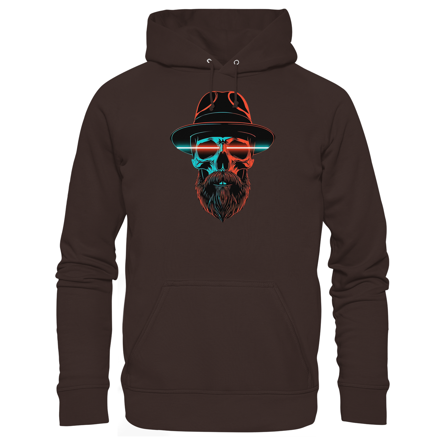 Neon Silence – Turquoise & Orange - Basic Unisex Hoodie