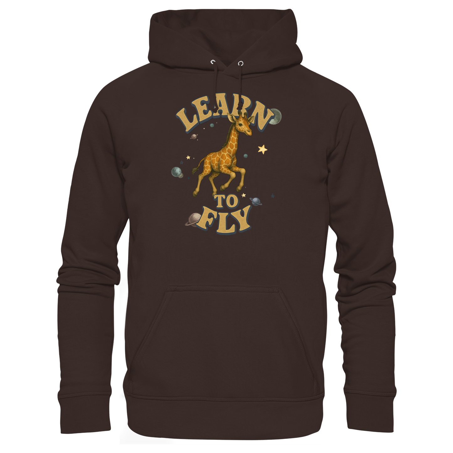 Giraffe – Learn To Fly - Basic Unisex Hoodie