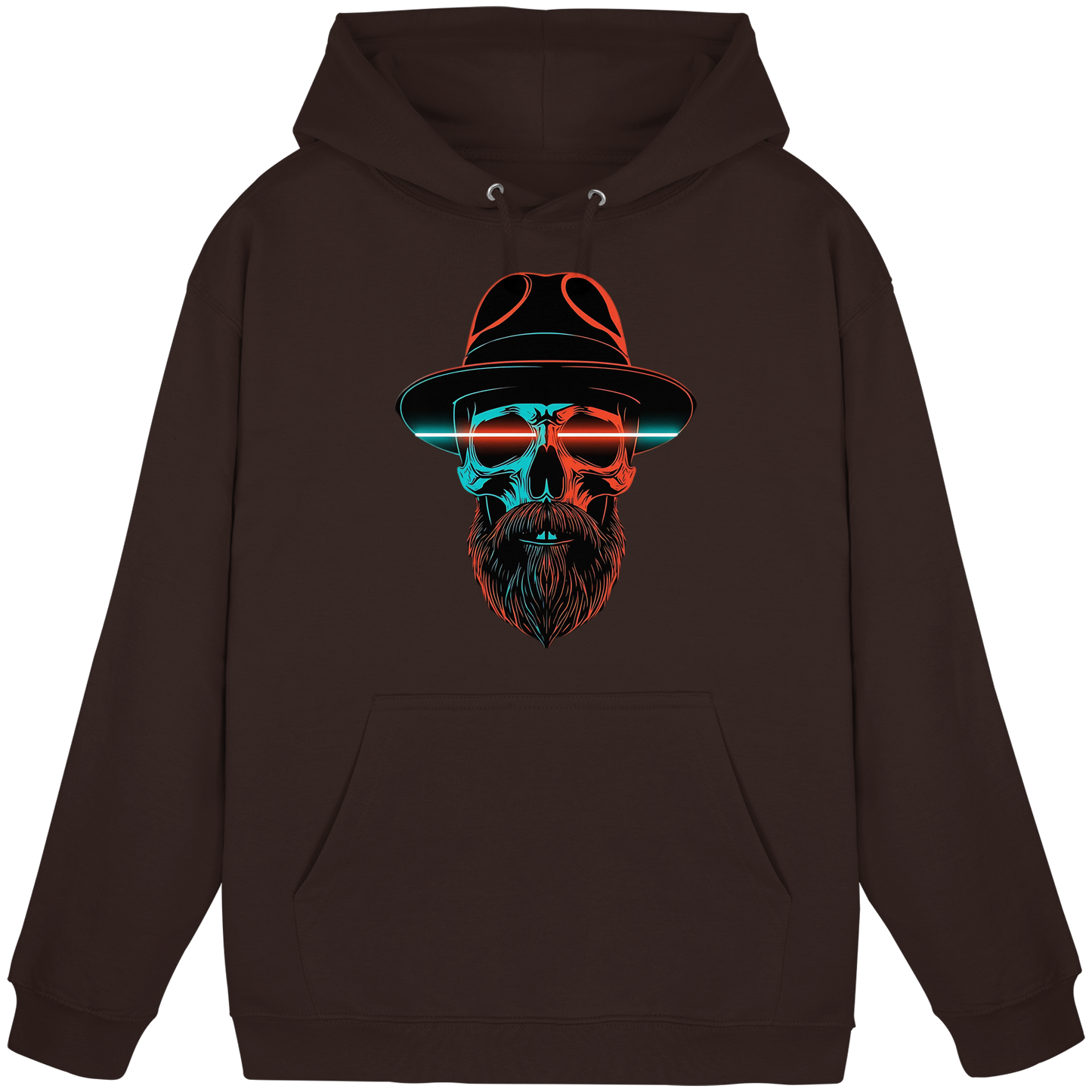 Neon Silence – Turquoise & Orange - Basic Unisex Hoodie