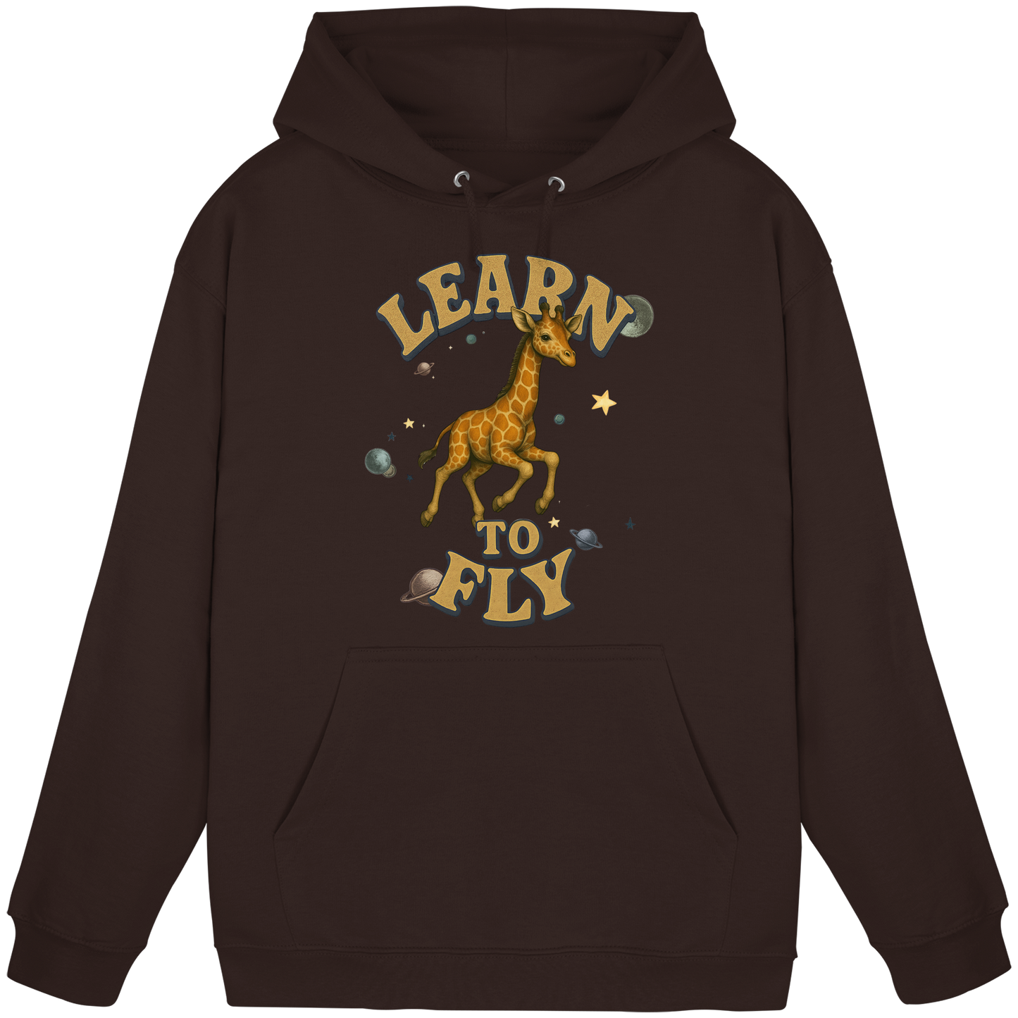 Giraffe – Learn To Fly - Basic Unisex Hoodie