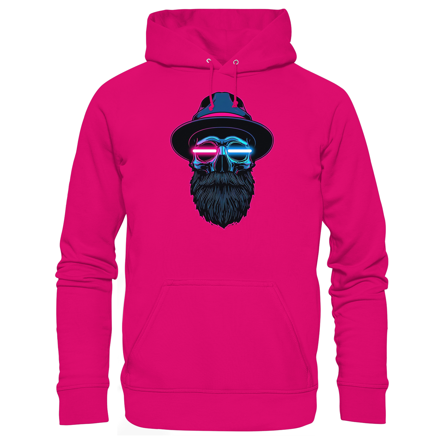 Neon Silence – Pink & Blue - Basic Unisex Hoodie
