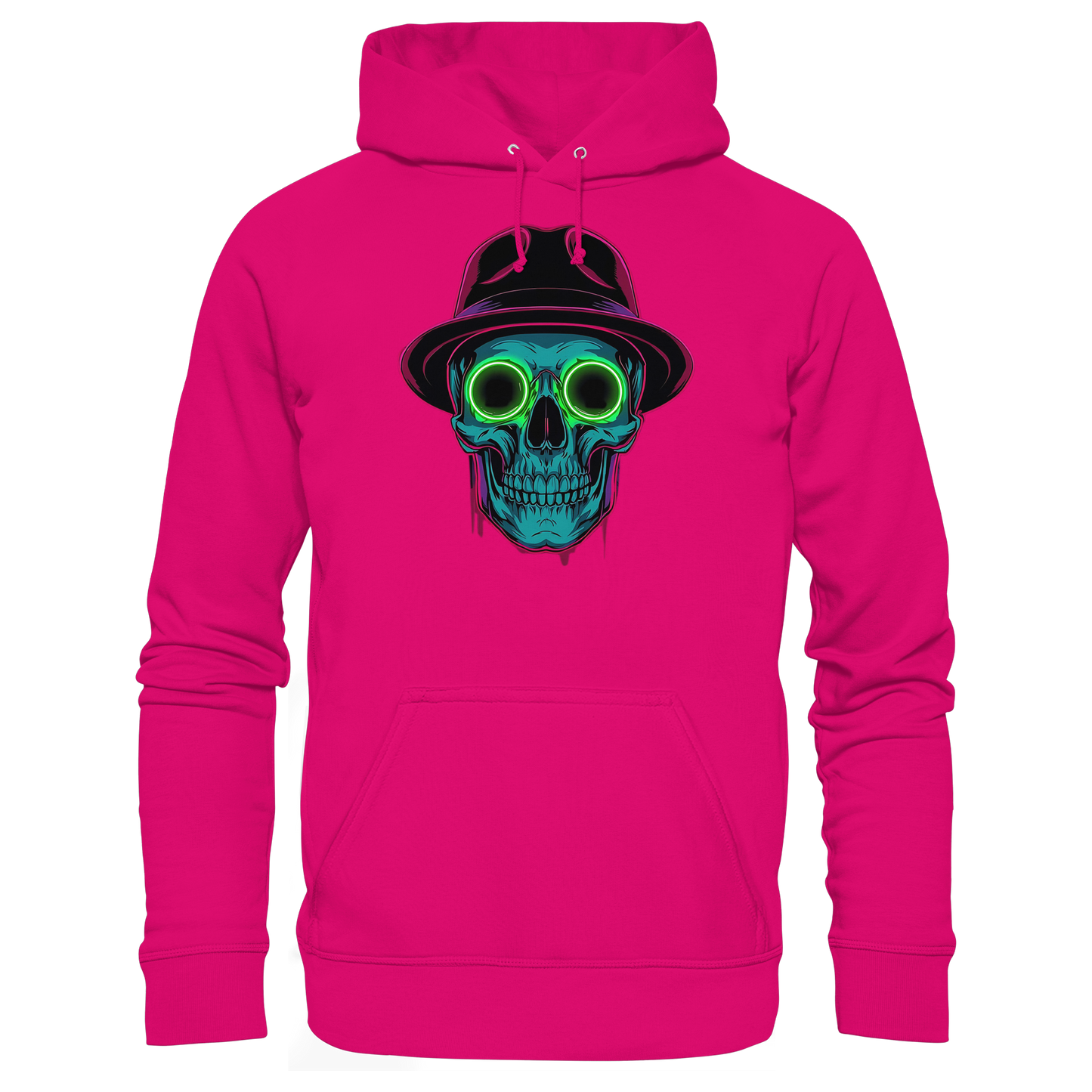 Neon Silence – Purple & Lime - Basic Unisex Hoodie