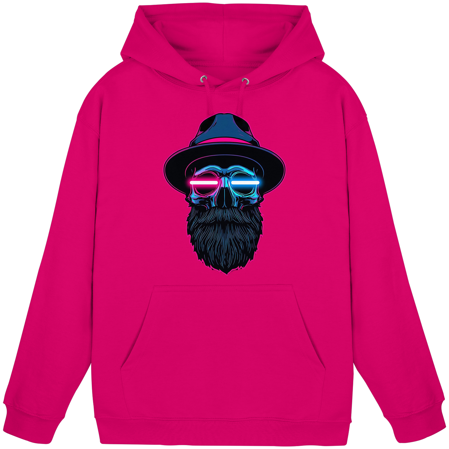 Neon Silence – Pink & Blue - Basic Unisex Hoodie